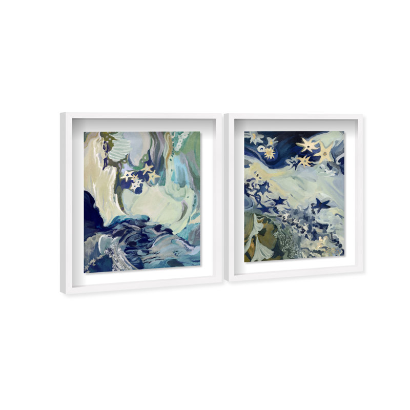 Mermaid Dream Set Set by Oliver Gal, 93"H x 75"W, White Shadowbox