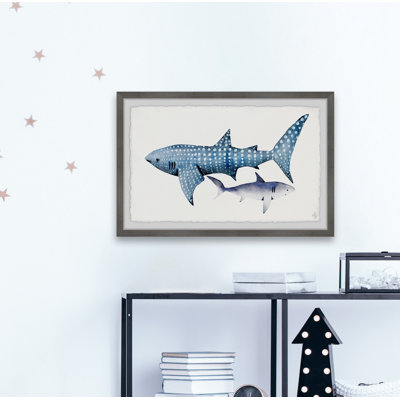 Cirebon 'Dotted Shark' Framed Print