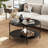 Wynny Round Wood Coffee Table with Storage, Coffee Table for Living Room -877249785