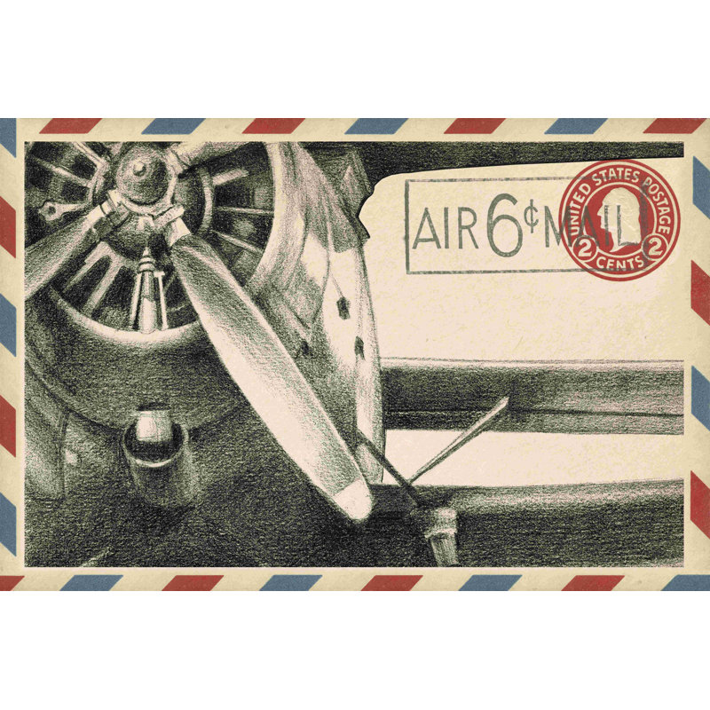 Poste aérienne rétro II, H 8 po x l 12 po
