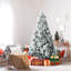 Arbre de Noël vert / blanc pin floqué / givré-2108890869