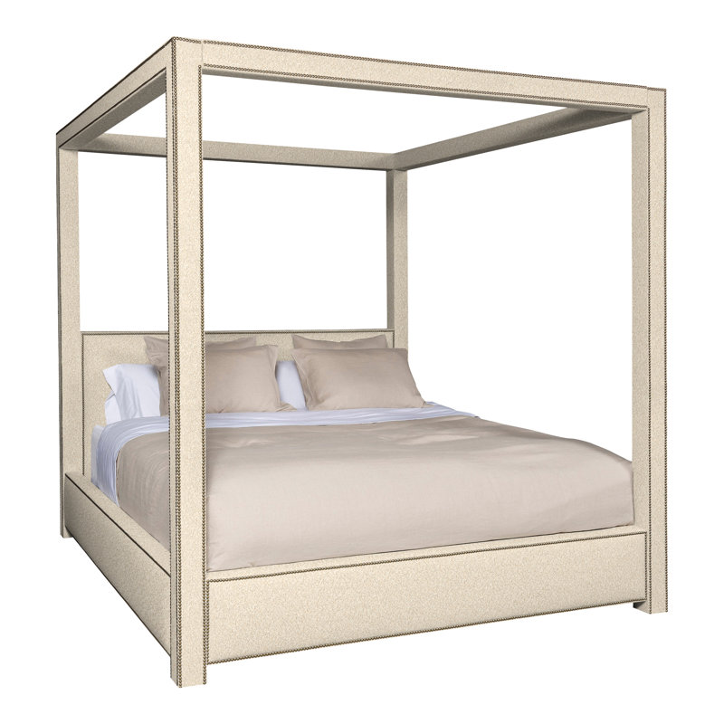 Eastwood By Thom Filicia Upholstered Canopy Bed, Kimoni Natural, Yes, King