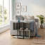 Homia Small Side Table with Metal Frame and Open Shelf 56 x 25 x 56.5 cm-756758267