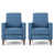 Muted Blue 100% Polyester