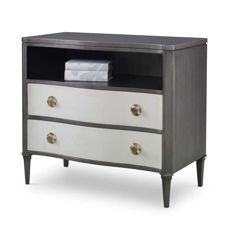 Stella Accent Chest, Gray/White