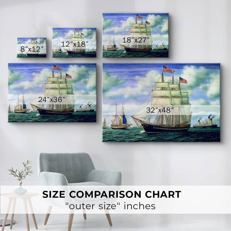 Nautical Series-XLVI -Galerie enveloppée Cavas, 24 x 36