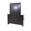 Commode de chambre à coucher 7 tiroirs DRESSER en chêne gris, commode moderne