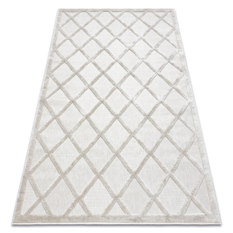 Pernick Geometric Area Rug, Beige, Rectangle 180 x 270cm