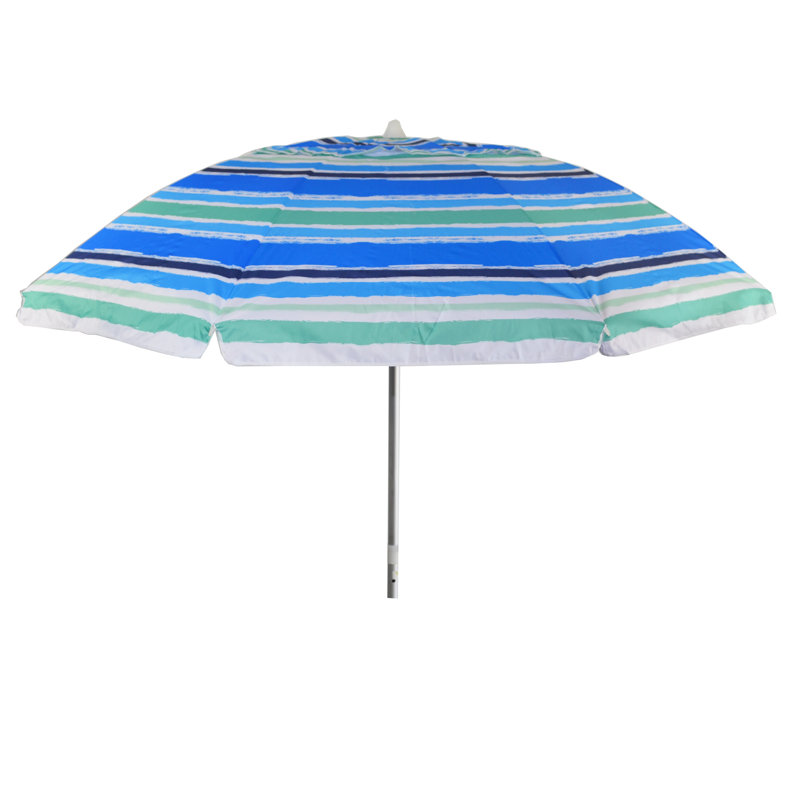 84'' Tilt Beach Umbrella, Blue/Green