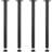 Adjustable Desk Legs, Reinforced Steel Office Table Furniture legs Set of 4 for DIY, 1200 lbs Load Capacity Heavy Duty Desk Legs, Quick Instalation Legs with Adjustable Foot Cup Black-23141428