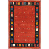 Canvello Silkroad Gabbeh Navy Kitchen Rug - 3'11" X 5'11"