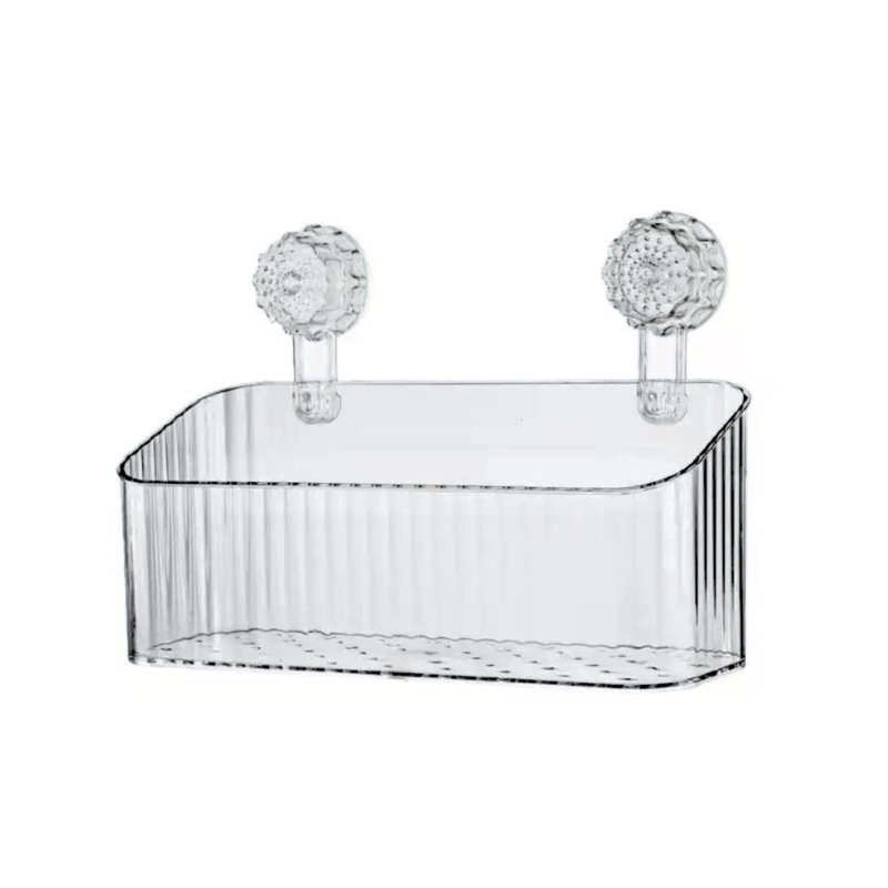 Organisateur de douche à ventouse, Gris