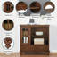 Meuble télé 40 po avec armoire de rangement et tablettes Schererville-25975618