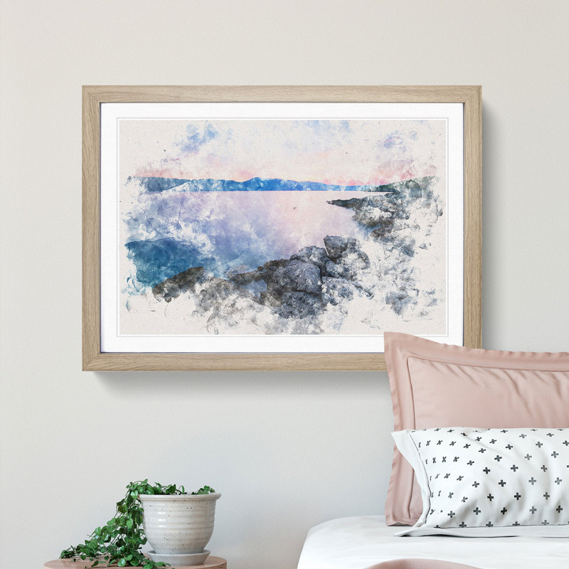 Premantura in Istria Croatia - Framed Print, 24cm H x 33cm W x 2cm D, Oak Framed