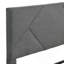 Base de lit plateforme tapissier avec tête de lit, support de lattes en bois robuste, sommier à matelas, assemblage facile, idéal pour divers matelas et espaces