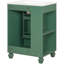 Meuble-lavabo de salle de bain rétro classique 24 po avec lavabo en céramique lisse, cadre en bois massif, rangement multifonctionnel, porte, couleur, conception autoportante, planches de montage et de livraison faciles, poignées en métal, sous le lavabo