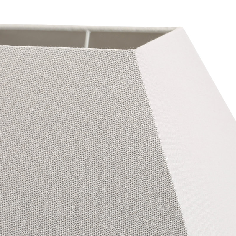 Lorentzen Cotton Tapered Square Lamp Shade, Cream Calico, 29.5cm H x 40cm W x 40cm D