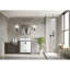 White Bath Vanity 30 In. W X 22 In. D, Cultured Marble Top And Faucet Set-117970930