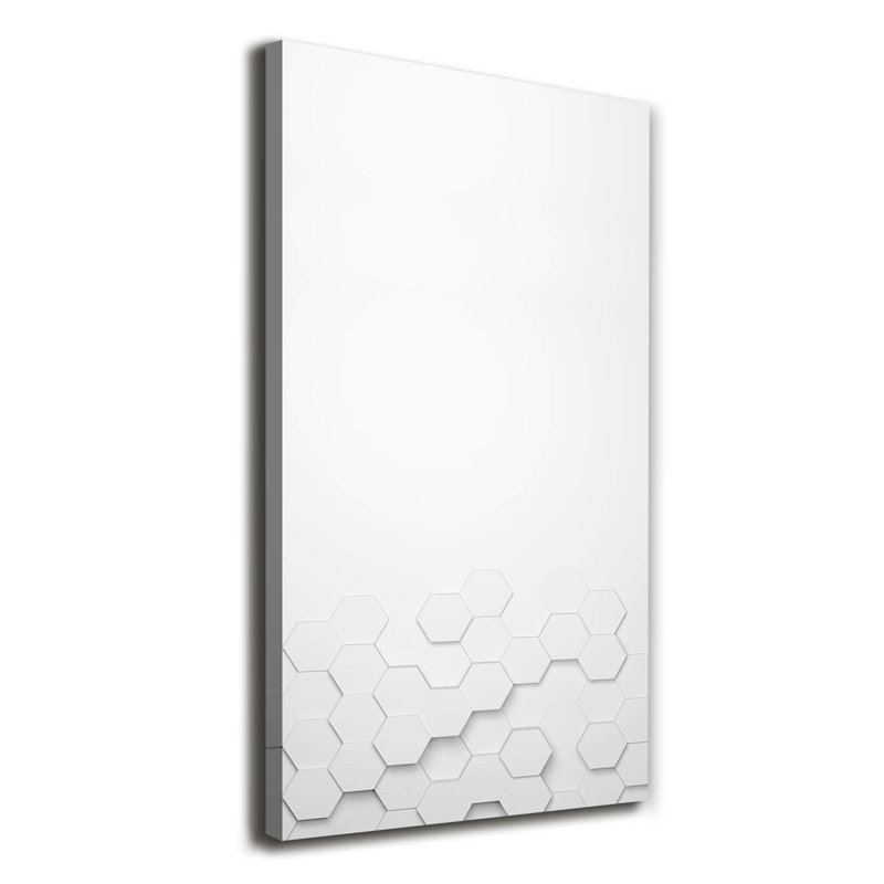 Hexagons Background - Wrapped Canvas Print