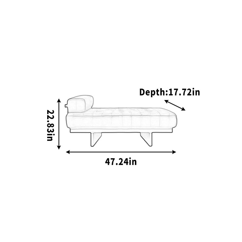 Gaier, 22.83" H x 47.24" W x 17.72" D
