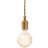 1 - Light Champagne Metallic Single Pendant