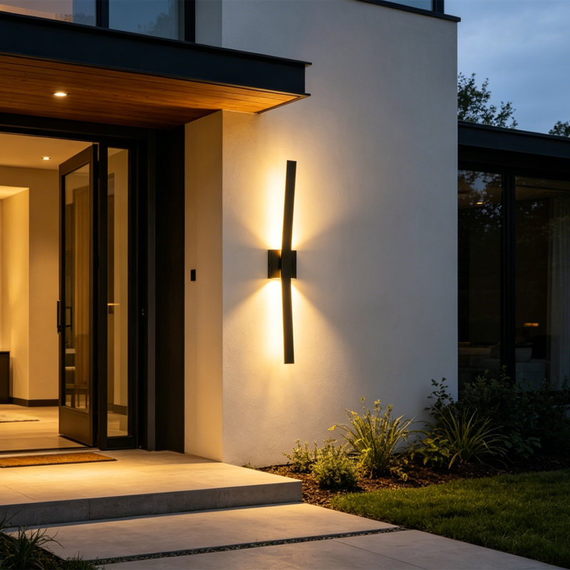 Bryshere 31.5'' Slender Sideway Dimmable LED Outdoor Wall Light