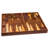 Ensemble de jeu de backgammon et de dames en teck