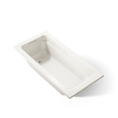 Archer Drop-in Bath with Bask Heated Surface and Reversible Drain