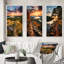 Connecticut Landscape - Ensemble 3 pièces-396849519-396849490