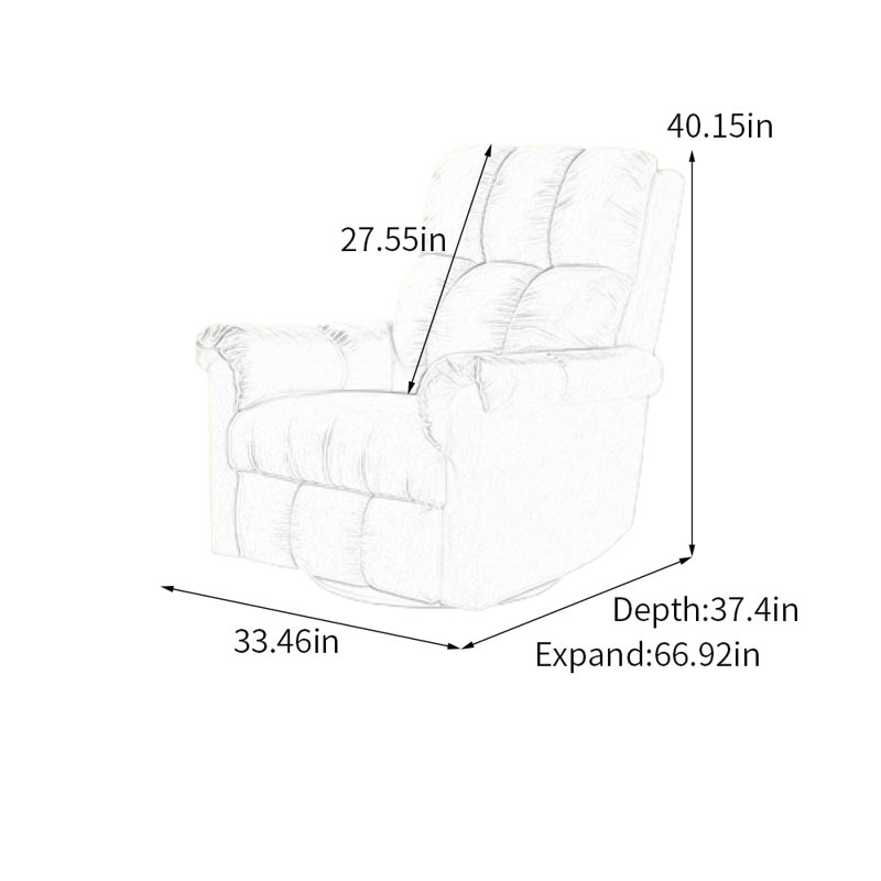 Fauteuil ergonomique inclinable réglable, Vert