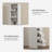 Bathroom Tall Thin Storage Cabinet with 3 Adjustable Shelves-1592640142