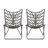 Elette Wicker Outdoor Armless Lounge Chair-749965827