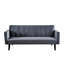 Divan-lit convertible de 72 po pour lit simple avec mousse haute densité, velours doux au toucher, peu encombrant pour les invités