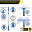 Pro Window Washing Kit with with Squeegee, Washer and Telescopic Pole, 3 Pack-114268136