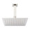Signature Hardware 10" Modern Square Rainfall Shower Head with 12" Square Ceiling Mount Arm 2.5 gpm
