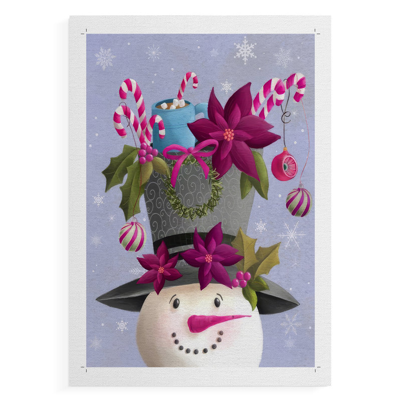 Christmas Friends I - Impression sur toile seulement - NON CADRE, H 60 po x l 40 po