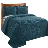 Ashton 100% Cotton Chenille Bedspread with Medallion Pattern,  Soft & Breathable Coverlet, Luxurious Bedding for All Seasons, Machine Washable