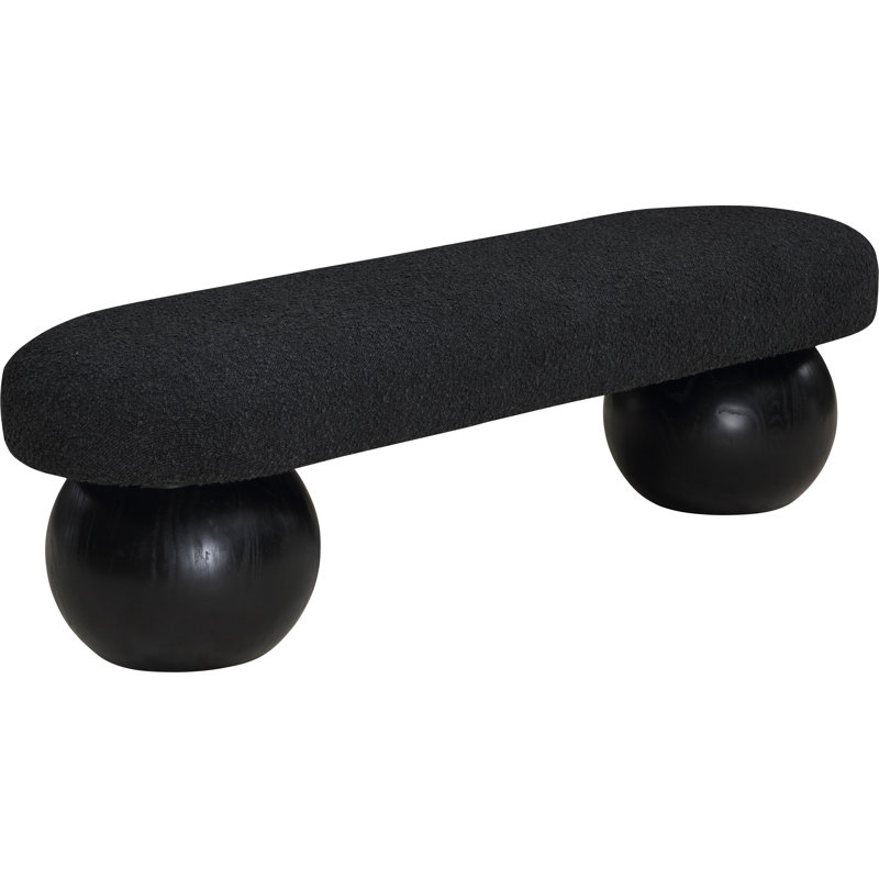 Banc de rangement Aust, Noir, Noir