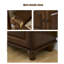 Banc rembourré 100% polyester bleu-721197539