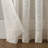 Textured Slub Anti-Dust Striped Semi-Sheer Rod Pocket Curtain Panel-44432039-44432040