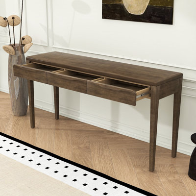 Console élégante avec 3 tiroirs courbés