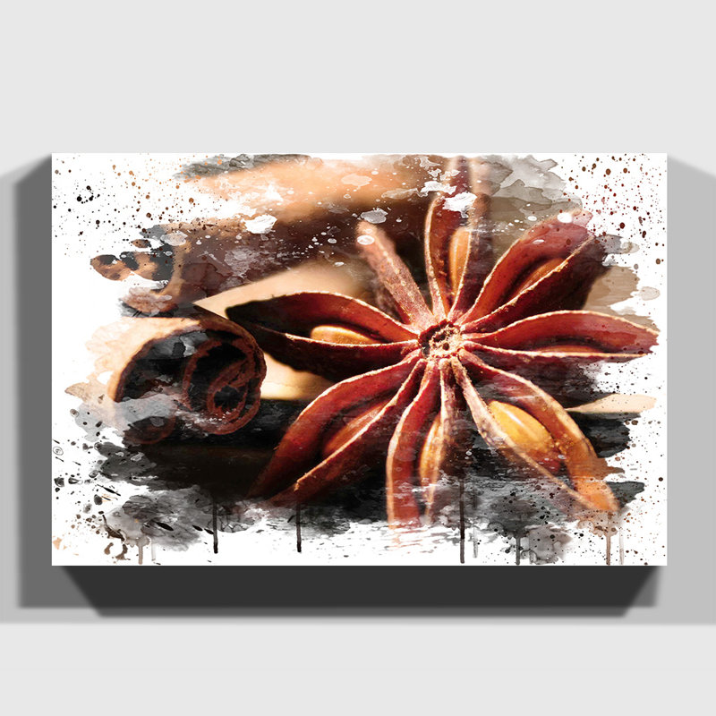 Cinnamon and Spices - Wall Art, 35cm H x 50cm W, Wrapped Canvas