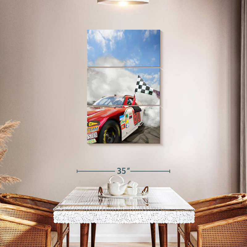 Voiture de course Mehar Nascar, H 45 po x l 28 po