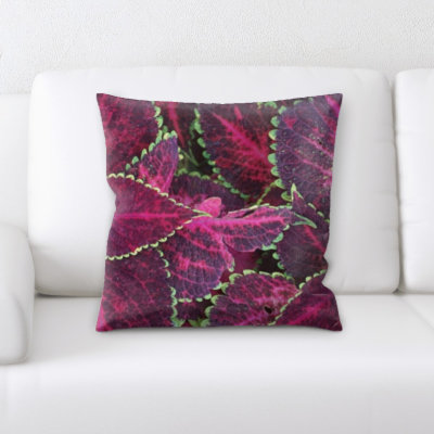 Close Up Microsuede Reversible Throw Pillow