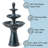 Abdulhakeem Weather Resistant Floor Fountain with Light-1553195983