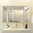Leyat Modern Rectangle Metal Frame Wall Mirror for Bathroom-1133631053-1133631089