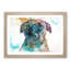 A Staffordshire Bull Terrier Dog in Abstract - Picture Frame Painting Print-55628993-55628998