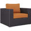 Fauteuil d'extérieur en rotin avec coussins Convene-865292126