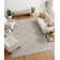 Utopia Geometric Shapes Area Rug in Grey