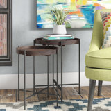 Addisyn Solid Wood Tray Top Nesting Tables